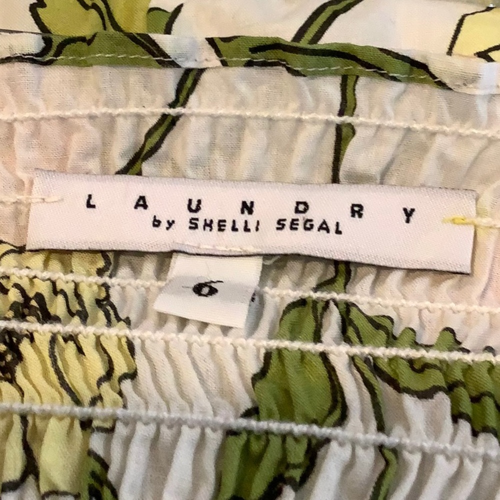 LAUNDRY by SHELLI SEGAL 100% Cotton Cottagecore Summer Wedding Guest Dress 6 - Picture 6 of 10